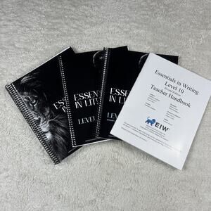 Essentials In Writing & Literature Books Level 10 Student, Resource, Teacher EIW